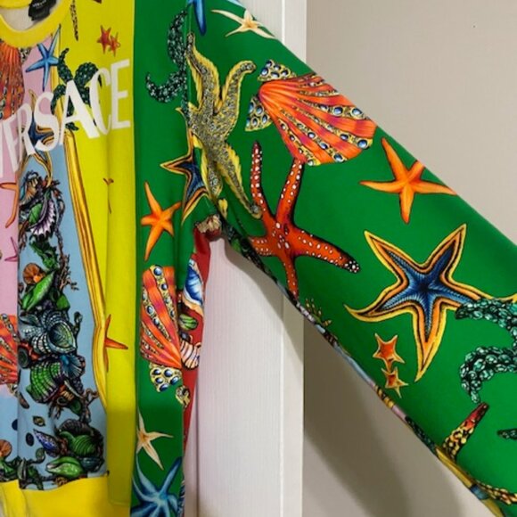 Men Versace Sweatshirt Size Large, Multi Color - Picture 4 of 6